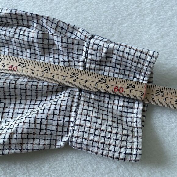 Ralph Lauren L‎ Men’s Classic Fit Cream/Brown Striped Long Sleeve Button Shirt - Picture 7 of 11